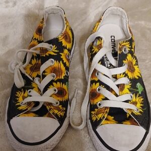 Converse Kids Sunflower Sneakers - Black and Yellow